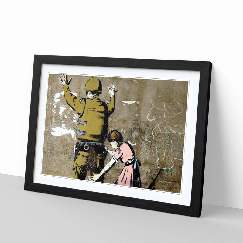 Banksy - Single Picture Frame Painting, Black