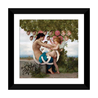 «Girl & Cupid», impression sur toile