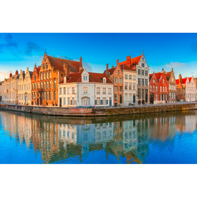 " Bruges Canal Spiegelrei " by Kavalenkavavolha, 12" W x 8" H