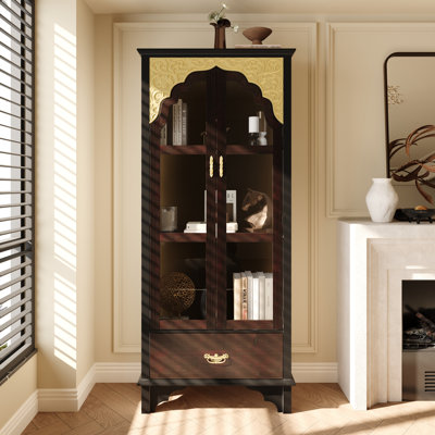 71”H China Cabinet With 2 Doors