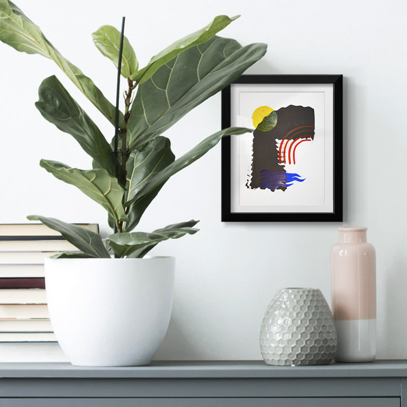Shifting IV -Framed Print, 25.5" H x 17.5" W, Black