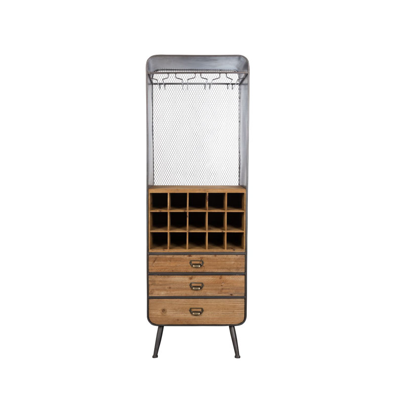 Vino Solid Wood Bar Cabinet