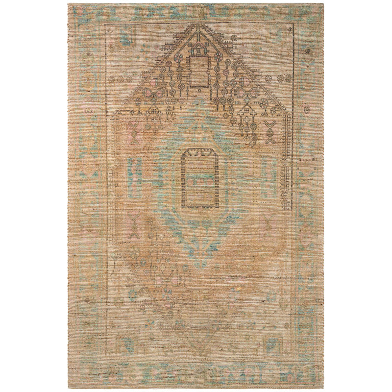 Markdavid Cotton Oriental Indoor Rug, Rectangle 6'1" x 9'