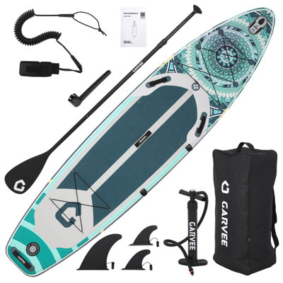 11ft Wide & Ultra-Light Inflatable Paddle Board – Non-Slip Deck, Complete SUP Kit with Pump, Paddle & Travel Bag
