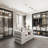 14-Drawer 1-Shelf Chest With Graceful Design And Tempered Glass Top