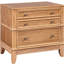 Meuble d'entrée avec 3 tablettes, en bois massif, naturel, pratique avec rangement, table de salon, espace caché en feutre naturel