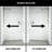 Elan E-Class 68-72" W x 76" H Sliding Frameless Shower Door with 3/8" Clear Glass-98578859