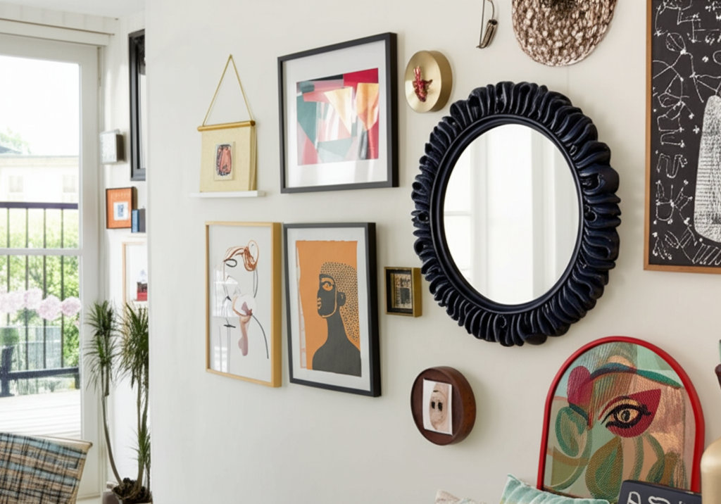 20" Mirror, Blue