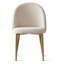 Chaise rembourrée avec pieds en métal-736462945