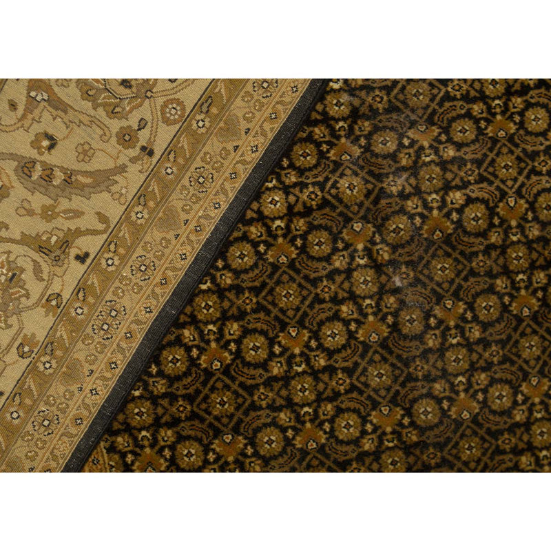 Wool Oriental Area Rug in Gold