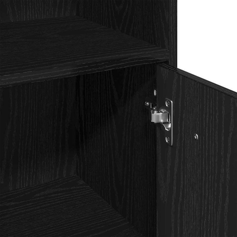 Bathroom Furniture Set 3 Pcs 30 X 30 X 180 Cm, Black