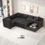 Canapé-lit modulaire en U 108,6 po avec deux ports USB-1146690340