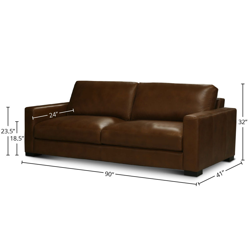 Amberella Sofa, 32" H x 90" W x 41" D