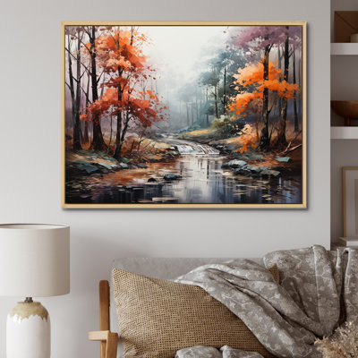 Mystic Nostalgia Autumn Forest I - Art mural forêt