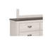 Meuble en bois massif de style rustique avec commode à six tiroirs 1pc