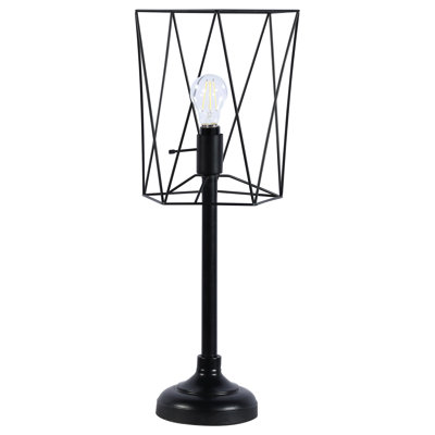 Lampe de table noire 25,5 "