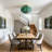 Glass Pumpkin Semi Flush Mount Ceiling Light