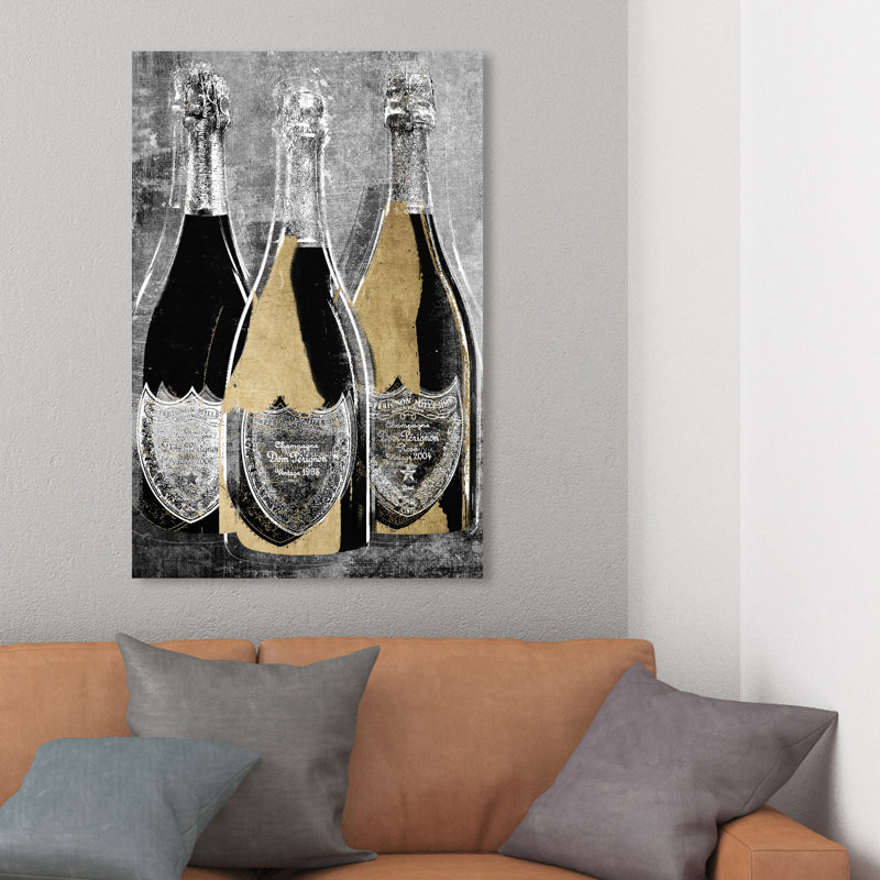 Dom Party for Three - Reproduction d'art graphique sur papier, H 36 po x l 24 po x P 0,75 po, Toile tendue