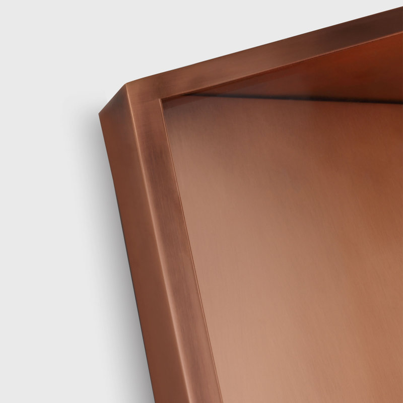 Punto LED Outdoor Wall Lantern, Natural Copper, 16.2" H x 4.3" W x 9" D