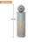 Outdoor Water Fountain with LED Lights Metal Floral Cutout Sphere Top