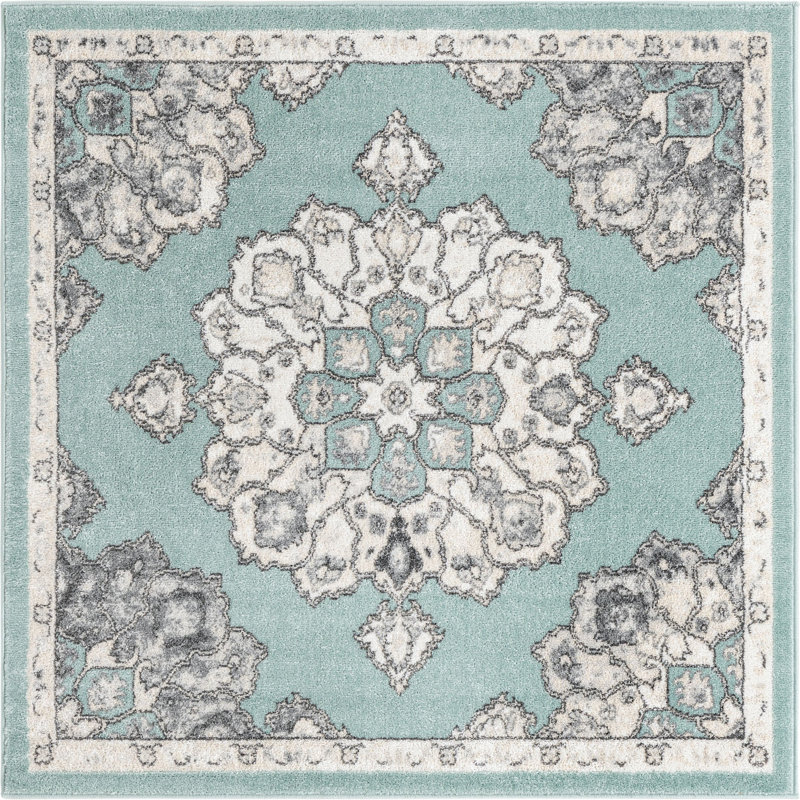 Troayurgh Oriental Indoor Rug, Square 5'