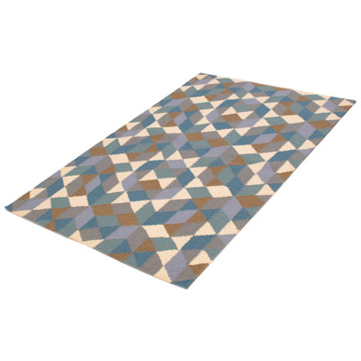 Ankara FW Blue Kilim 5'2" x 8'0"