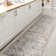 Shaii Global Medallion Low-Pile Machine-Washable Light Gray/Brown Rug