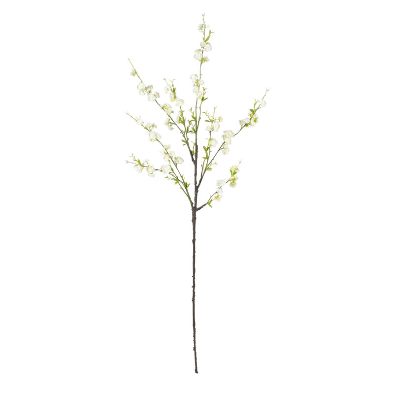 6 branches de fleurs, blanc