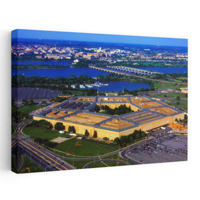 Aerial View Of The Pentagon At Dusk Washington Dc Usa Contemporary Architecture Art