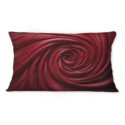 Coussin Red Winding Wonder - Abstract Spirals