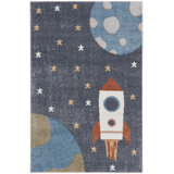 Tapis bleu ciel lavable à la machine Astra