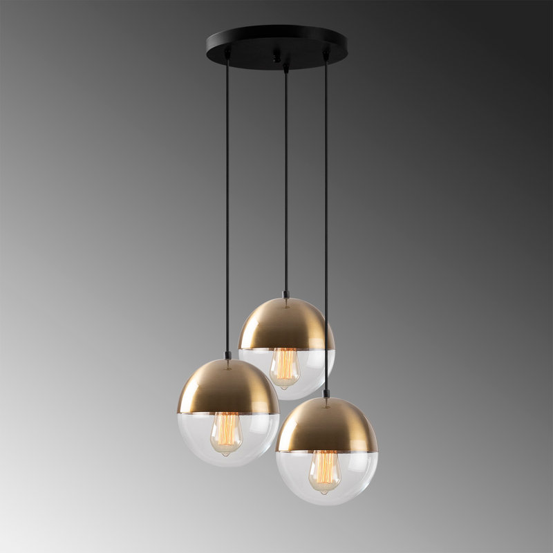 Winslow 3 - Light Cluster Pendant, Copper