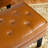 Set Of 2 Mid-Century Modern Cognac Leatherette Button-Tufted Accent Stool-122529024