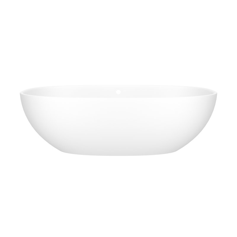 Barcelona Freestanding Soaking Bathtub, 71" L x 34" W, Matte White