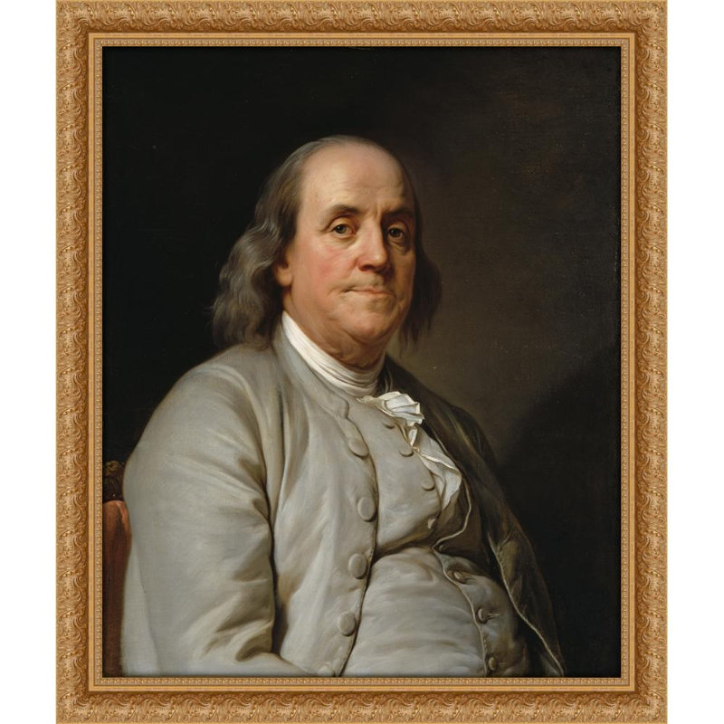Benjamin Franklin, 31" H x 26" W