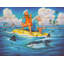 « sea dog survie », reproduction de peinture à l’acrylique sur bois