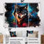 Forêt loup en aquarelle - ensemble d'art mural loup-121578848-121578846-121578850