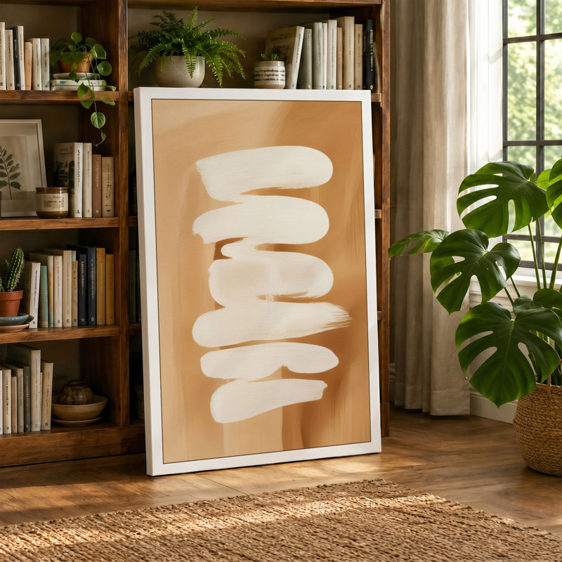 Bread Rolls Ascending Modern - Wrapped Canvas, 30x20 - 76.2 x 50.8 cm, Sage Border