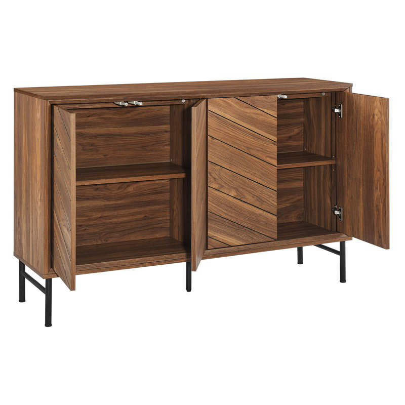 Harper Chevron Sideboard by Modway, Walnut