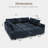Kandle Velvet Upholstered Modular Sectional-800582854