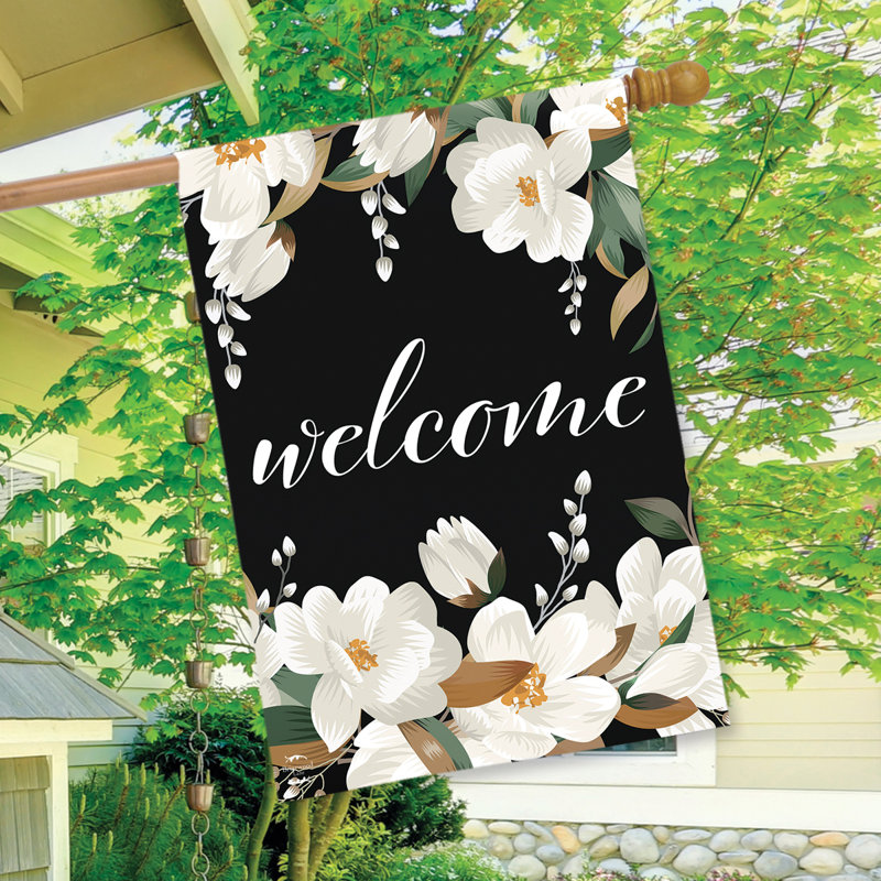 Drapeau blanc de la maison Magnolias