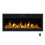 Foyer électrique Symple Stuff - Foyer encastré de 50 pouces avec évent frontal et flammes DEL télécommandées, luminosité et options média-1402437319