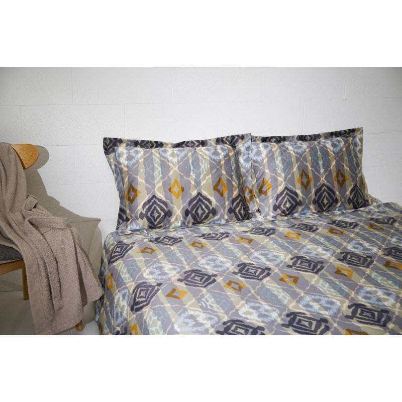 Ravenna Abstract Duvet Cover Set with Pillowcases, Double Duvet Cover