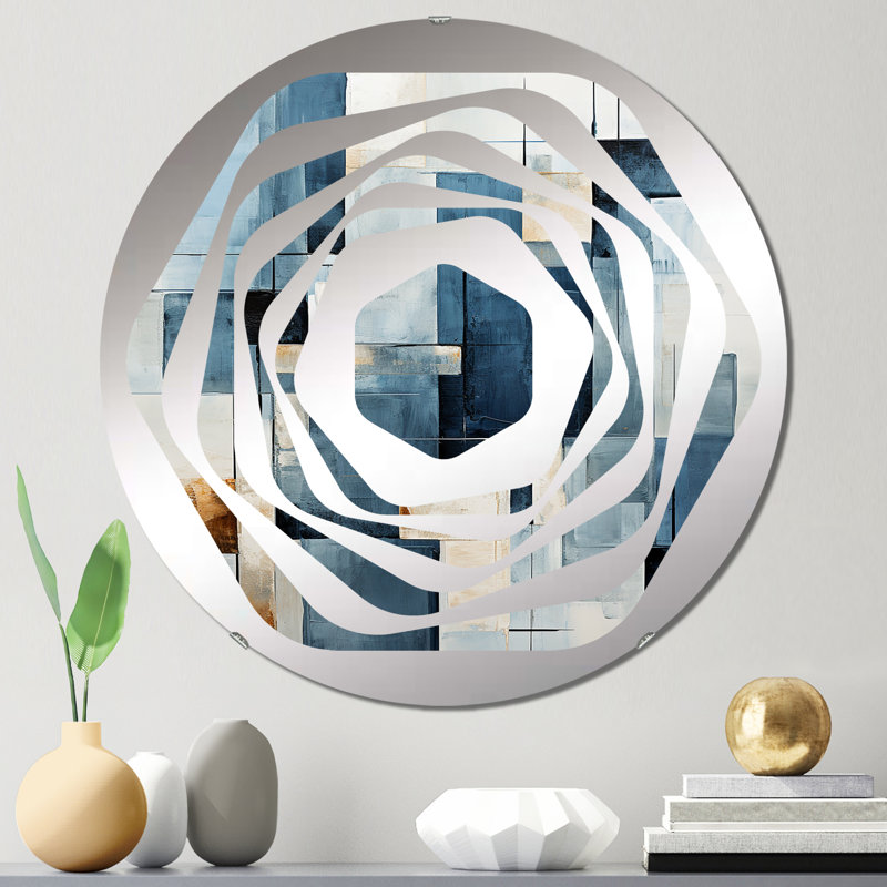 Miroir décoratif Dirndl - Amorphe, 23,6 po x 23,6 po