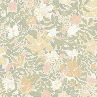Papier peint floral Harriette
