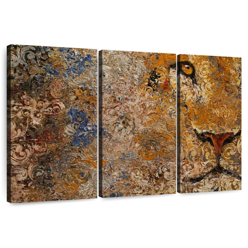 Barbary Lion, 36" H x 57" W