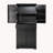 72" Fluted Kitchen Pantry Cabinet With 3 Keyboard Drawers & 6 Door Shelves Adjustable, Freestanding Cupboard Storage Cabinet For For Bathroom Diningroom, Office, Entryway, Black-1606070350