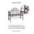 43.5 " W Metal Outdoor Garden Bench