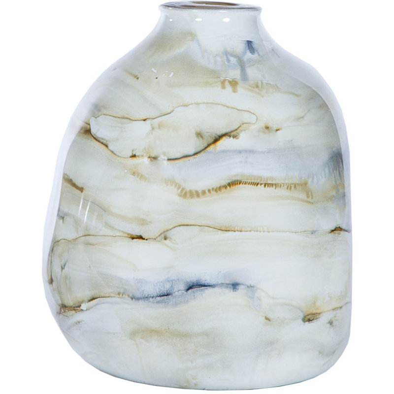 Surber Handmade Glass Jar, 12" H x 7" W x 8" D