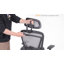 Ensemble de bureau et de chaise: bureau d'ordinateur en L et chaise de bureau en filet-111605635